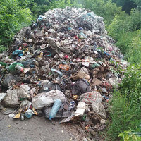 На Чернігівщині водій вантажівки вивантажив 12 тонн львівського сміття серед села