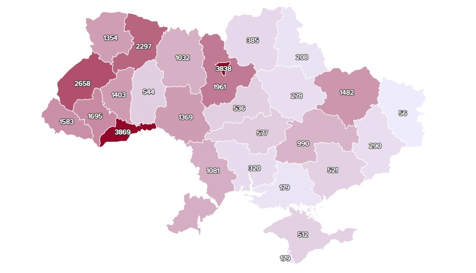 Коронавірус набирає швидкість. В Україні зафіксовано 753 нові випадки коронавірусу