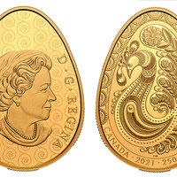 Канада випустила золоту монету у формі української писанки