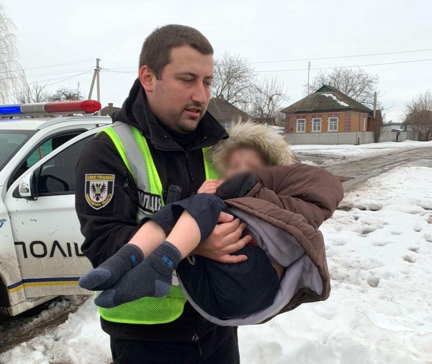 Прилуцькі поліцейські розшукали 3-річного малюка, який самовільно залишив домівку