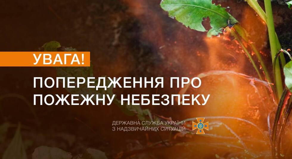 В Україні оголошено найвищий рівень пожежної небезпеки — ДСНС