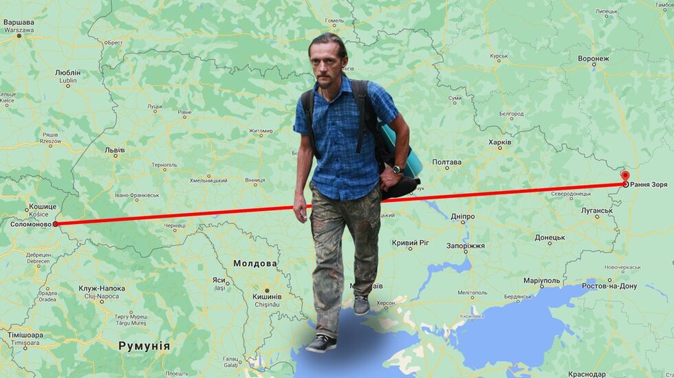 1800 км за 2 місяці: чернігівський мандрівник планує пройти пішки з заходу на схід України