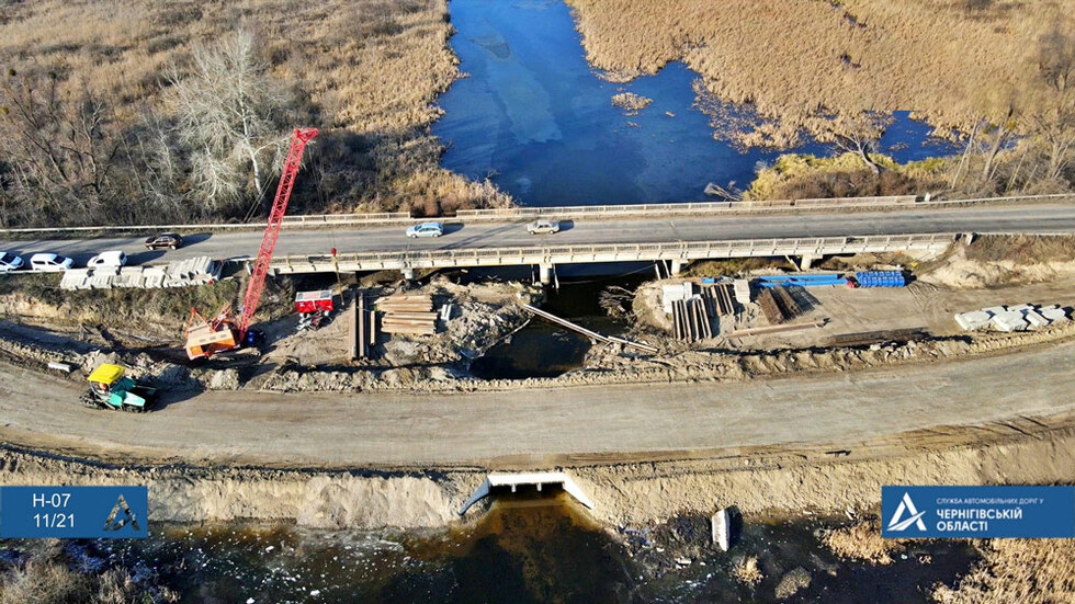 Дорожники готуються до демонтажу старого мосту через Удай