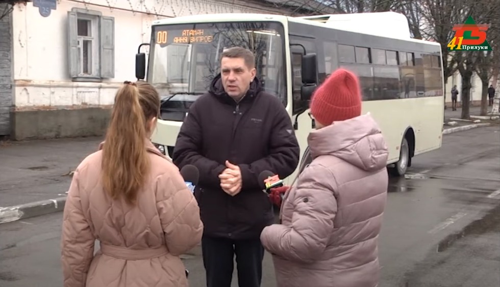 У Прилуках презентували міський автобус стандарту "Євро-5"