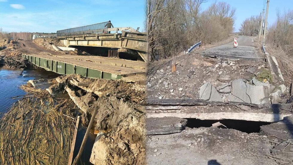 На Чернігівщині понад 20% доріг пошкоджені через бойові дії