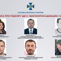 СБУ повідомила про підозру ще 6 «високопосадовцям»-колаборантам на Харківщині і Запоріжжі