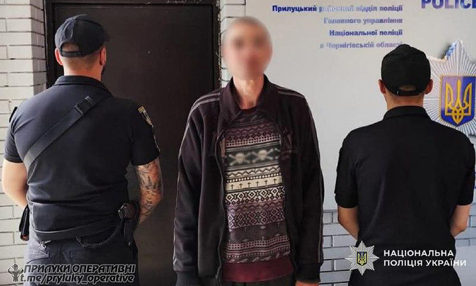 Напав з ножем на військовослужбовця ТЦК: у Прилуках затримали підозрюваного