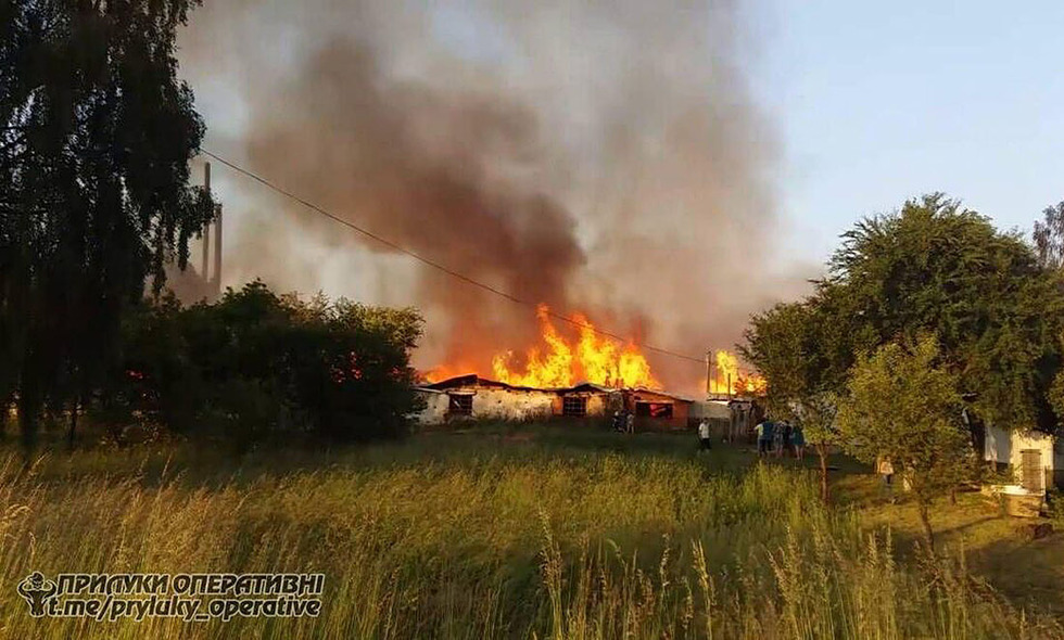 У Прилуцькому районі за вихідні сталися три пожежі