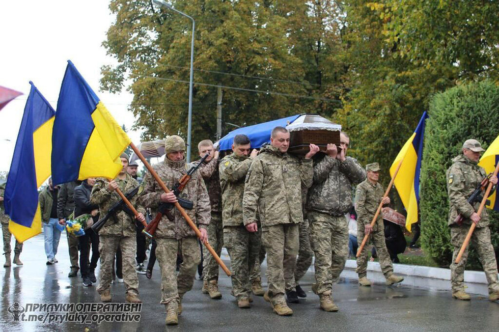 У громаді на Прилуччині попрощалися із загиблим військовим ЗСУ Олександром Горовим