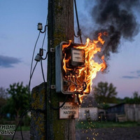У селі на Прилуччині через коротке замикання загорівся електролічильник на опорі
